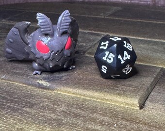 grumpii art - Hand painted mothman