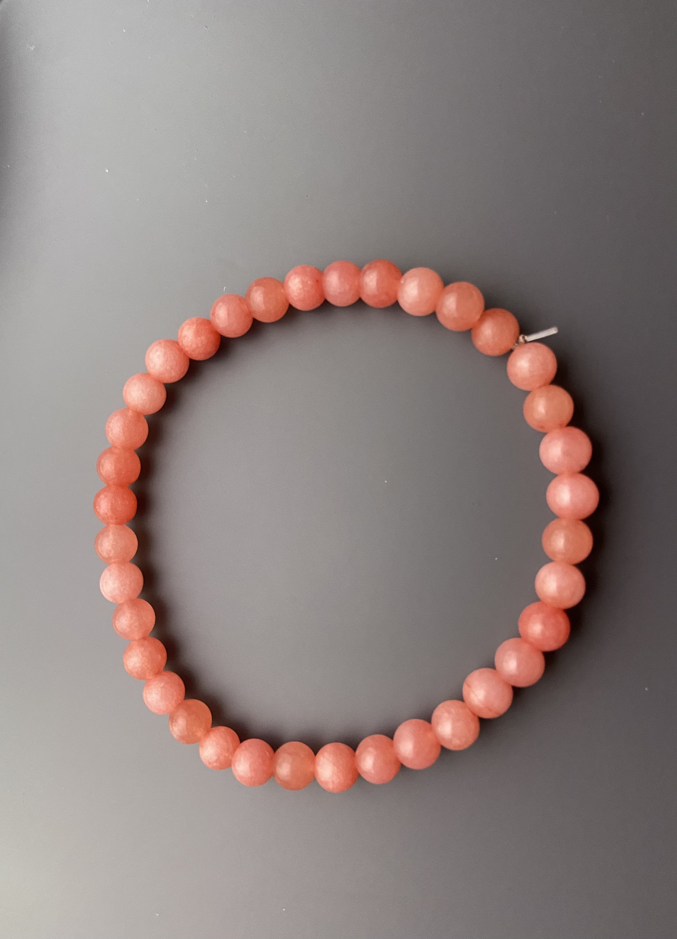 Pink Coral Bead bracelet Etsy