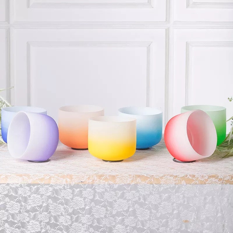 Special Color Set Crystal Singing Bowls 432Hz Handmade by Etsy