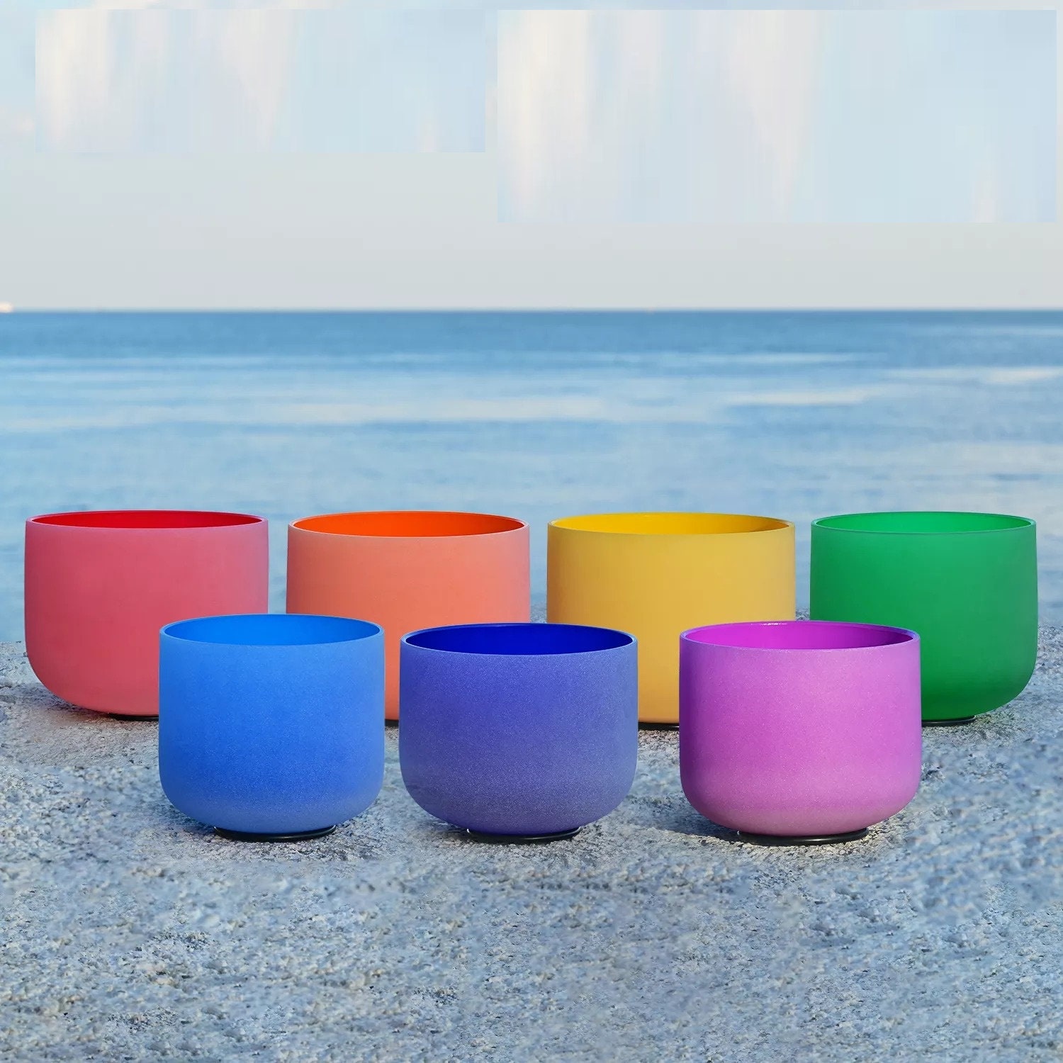 8 inch Colored Crystal Singing Bowl 432Hz/440Hz for Sound Etsy