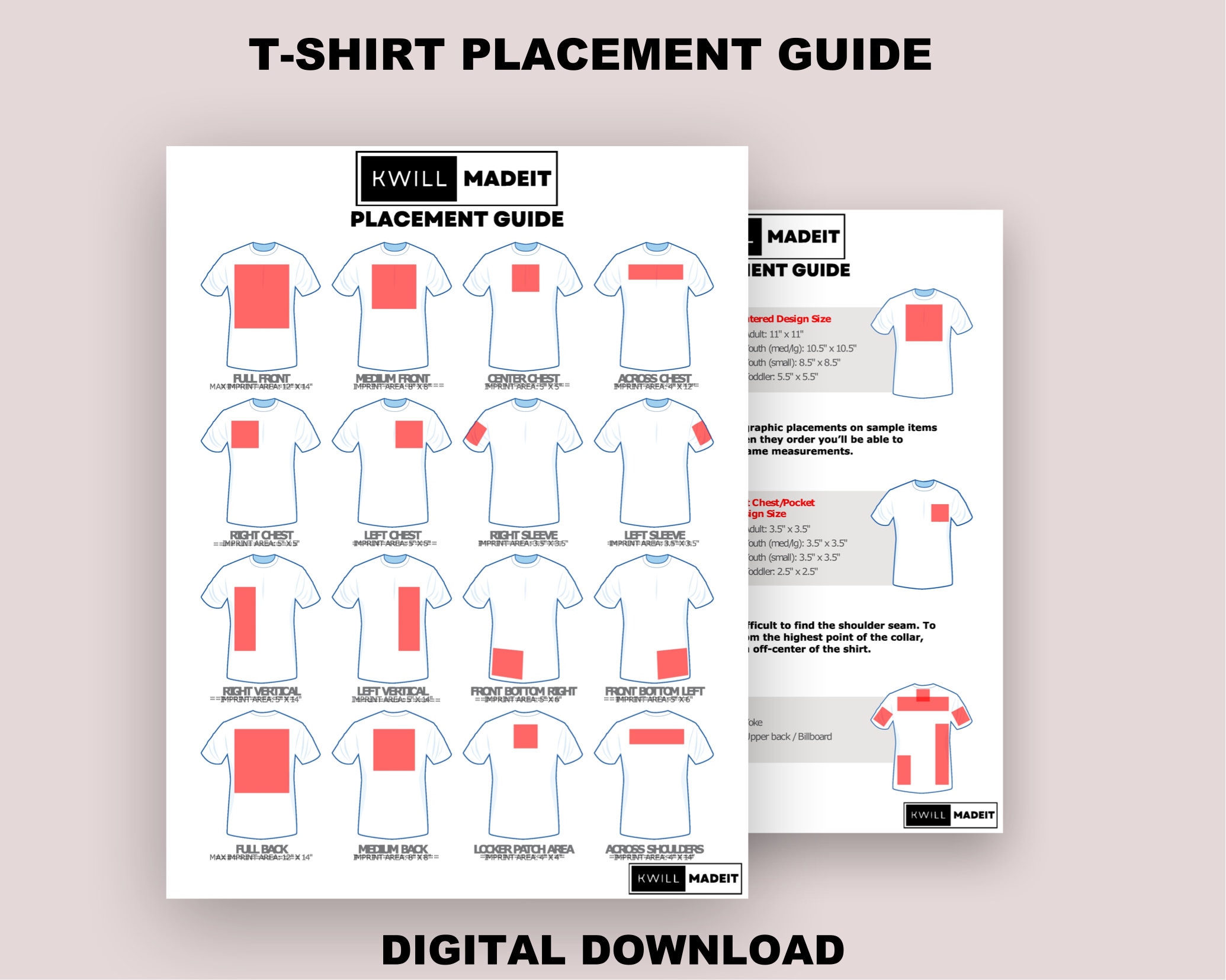 T-shirt design placement guide for eye-catching shirts