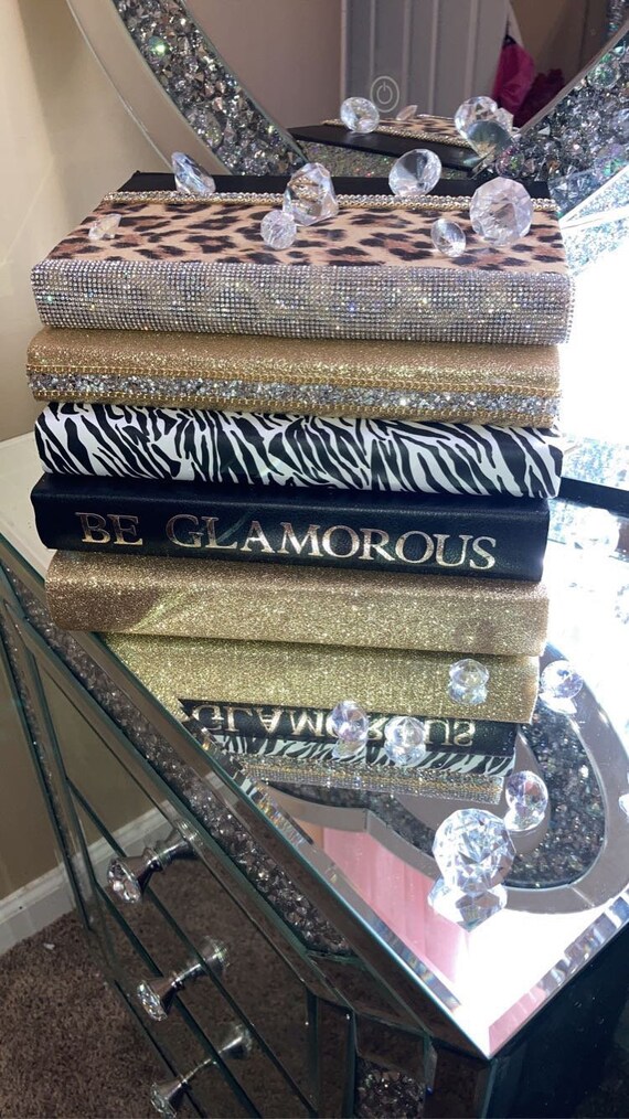 Bling Decor Book Stack, Bling books, Glam books, Custom made Bling books