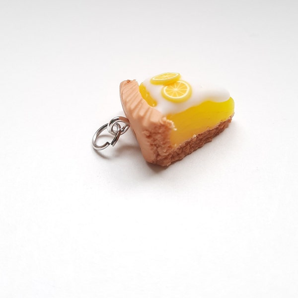 Zitronenkuchen  Lemon Lemoncake Anhänger Polymer Clay Miniatur