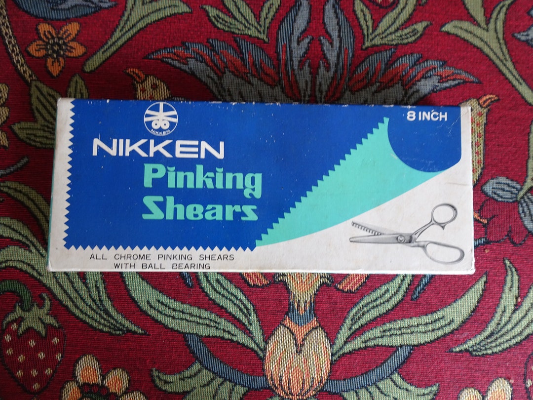 Pinking Shears Vintage Made in Japan Nikken 8 Inch Chrome Etsy