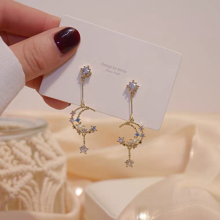 Silver post 2024 earrings korea