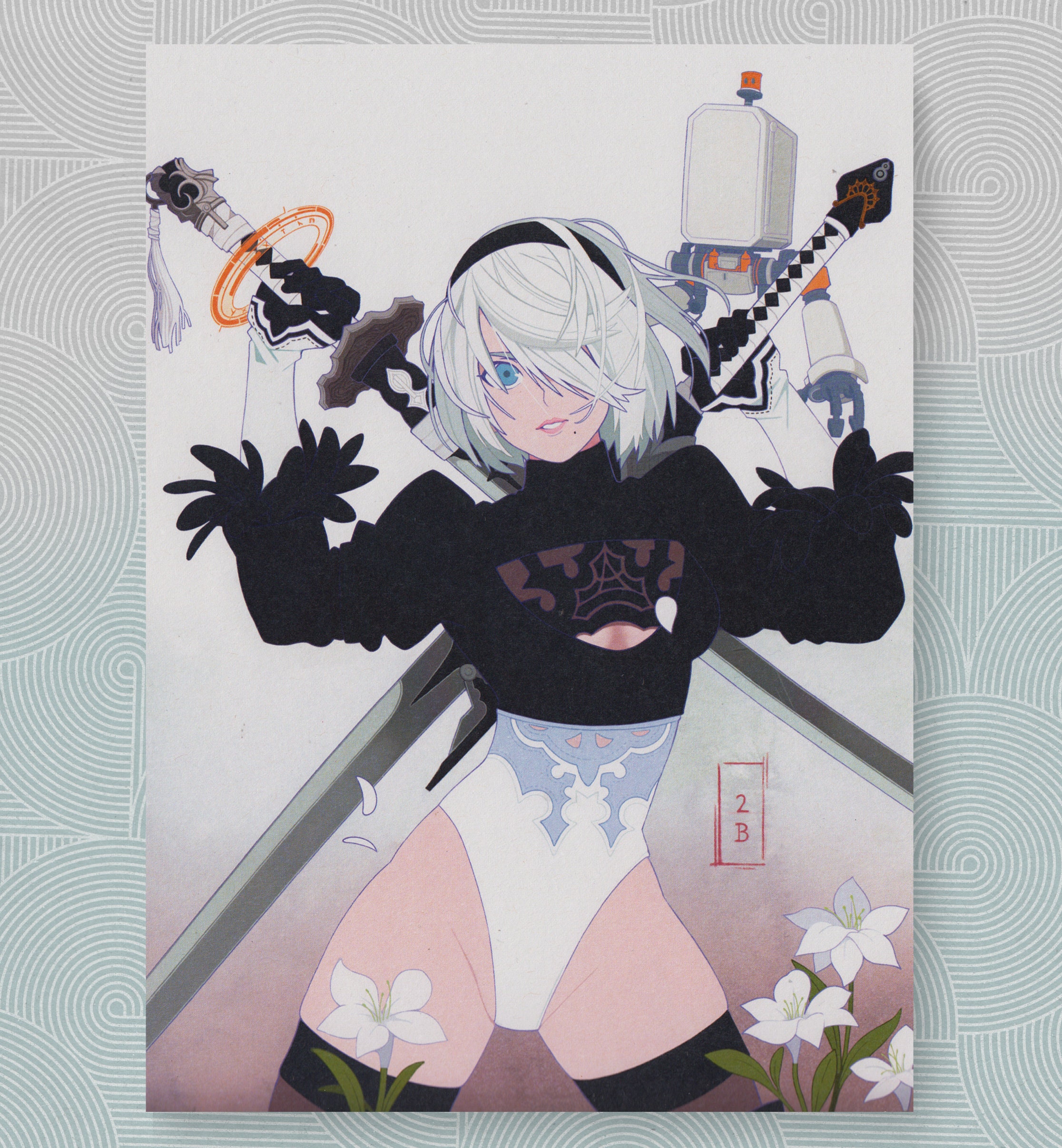 ANIPLEX NieR:Automata 2B + 背景シート 2B Nier:automata NEW - Etsy