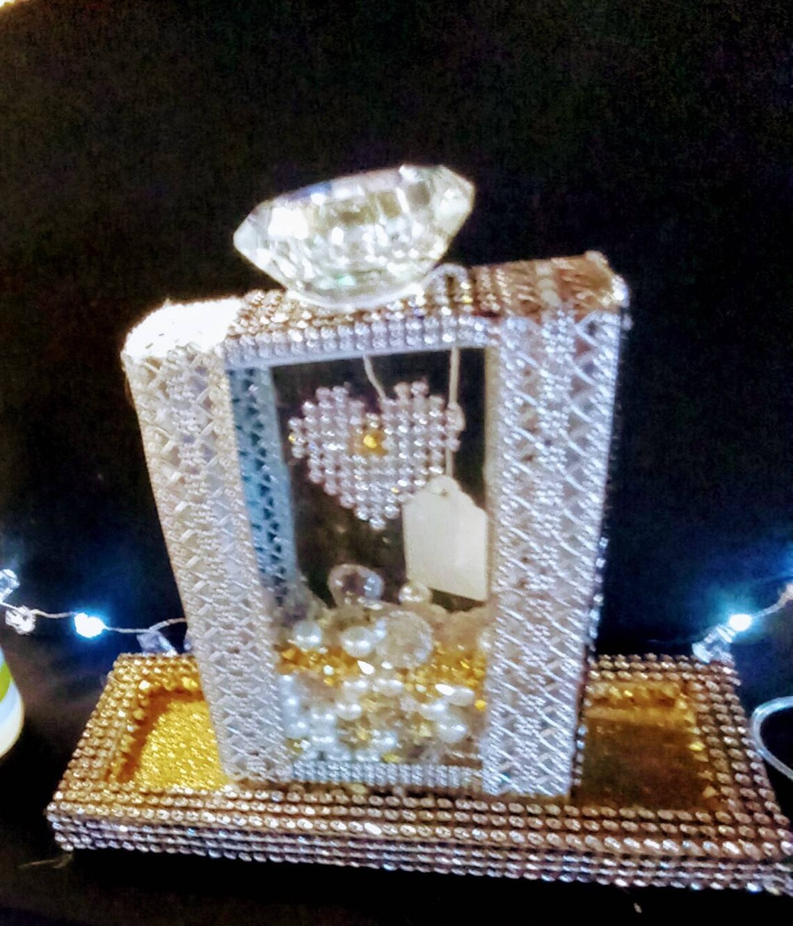 Bling bling decor perfume vanity rhinestone bottle Etsy