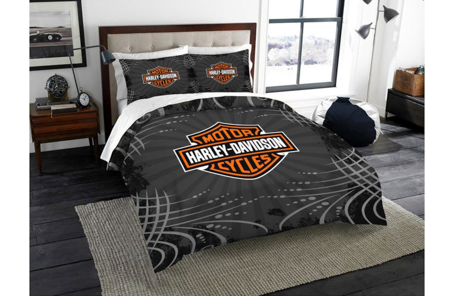 Harley Davidson Bedding set Harley Davidson Duvet Cover Etsy
