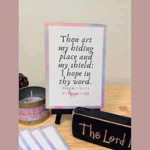 Bible Verse Cards with stand, Scripture cards with mini easel, Christian gifts for women, Bible Verse Cards Set of 30,  Daily Bible Verse