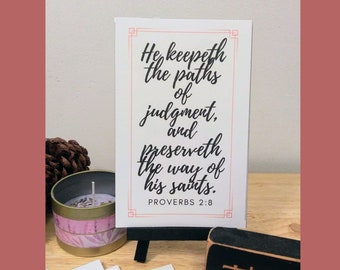 Bible Verse Cards with holder, Scripture cards with stand, Christian gifts for women, Proverbs Bible Verse Cards,  Daily Bible Verse Holder