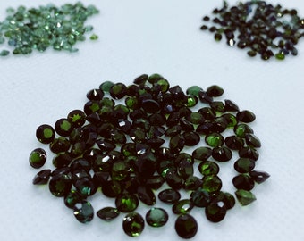 Tourmaline Faceted Round Shape Loose Gemstones in Assorted Sizes/Colours from 1.5mm to 6.5mm for Jewellery Making