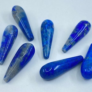 Lapis Lazuli Top Drilled Teardrop Shape Gemstone Beads in 21x7mm for Jewellery Making