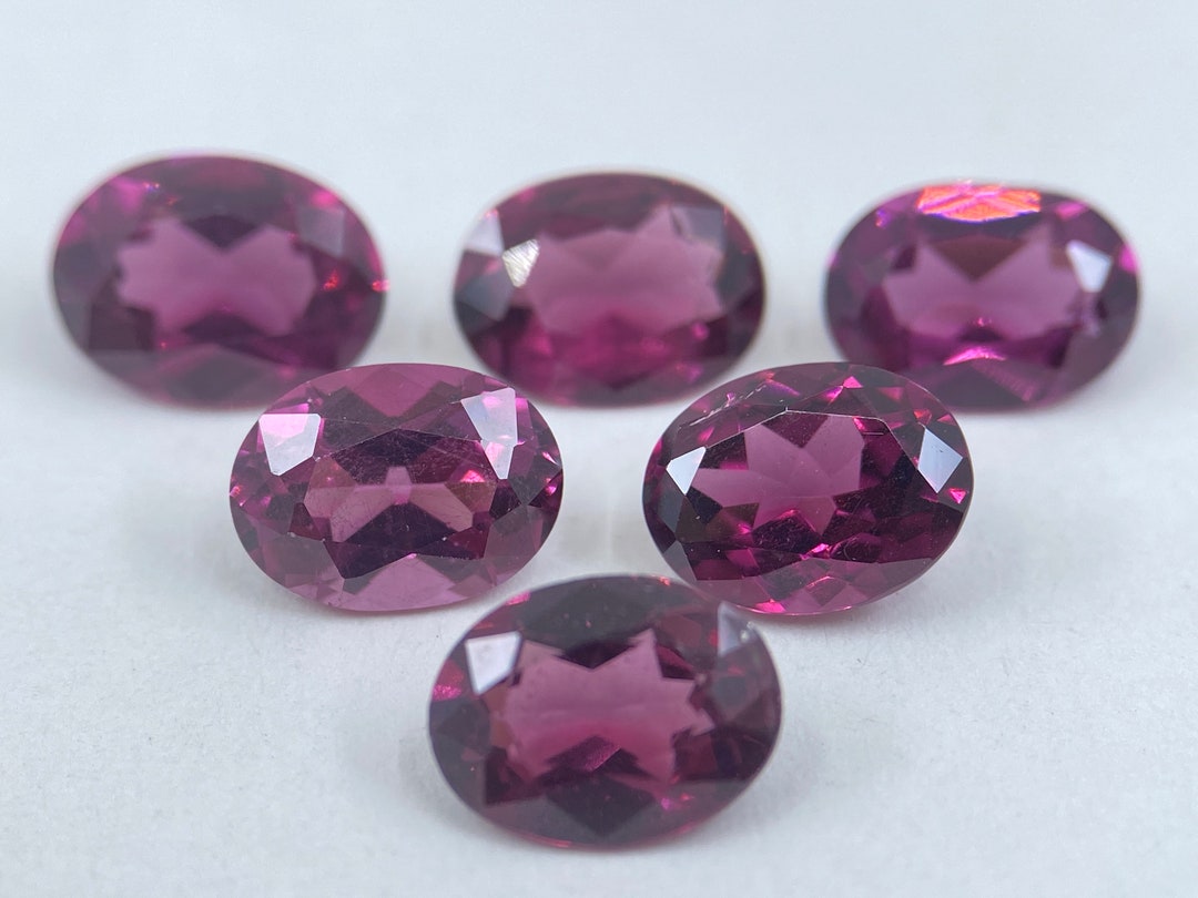 Grenat rhodolite, 9,00 x 7,00 mm, Ovale, Facetté