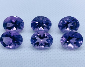 Amethyst (Brazilian) Faceted Oval Shape Loose Gemstones In Assorted Sizes from 4x3mm to 20x15mm for Jewellery Making