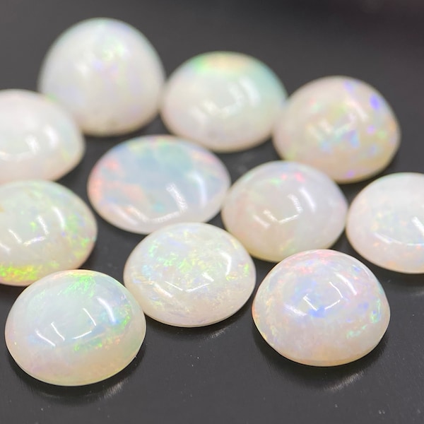 Fine Quality Opal (Australia) Cabochon Round Shape Loose Gemstones in Assorted Sizes from 1.5mm to 4.75mm for Jewellery Making