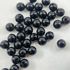 200 Pieces of 3mm Onyx Full Drilled Gemstone Beads for Jewellery Making