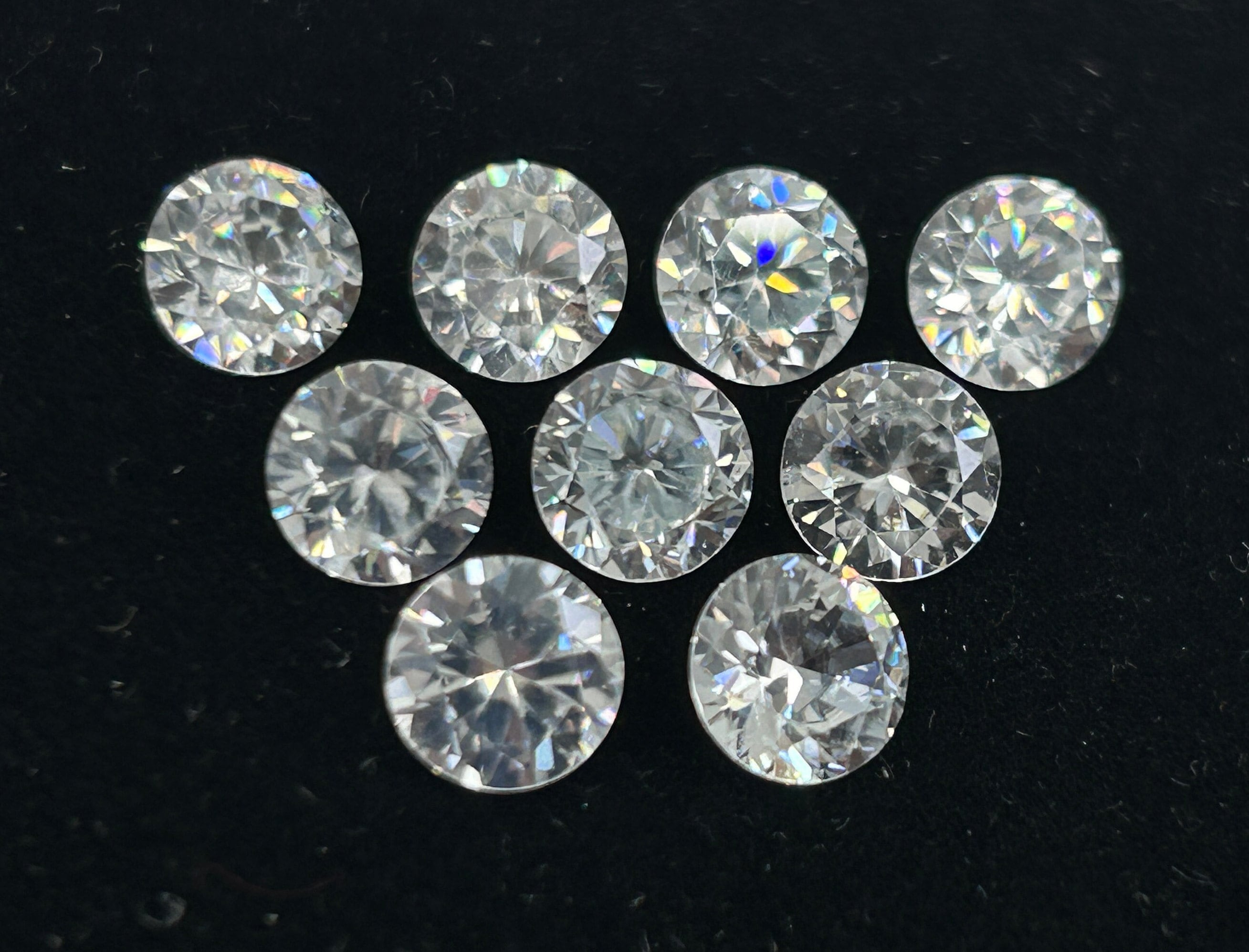 Jewelry Cz Loose Stones Cubic Zirconia Loose Stones 18-Piece Loose