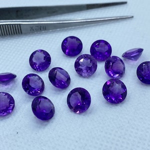 Amethyst (African) Second Quality Round  Shape Loose Gemstones in Assorted Sizes from 1.75mm to 12mm for Jewellery Making