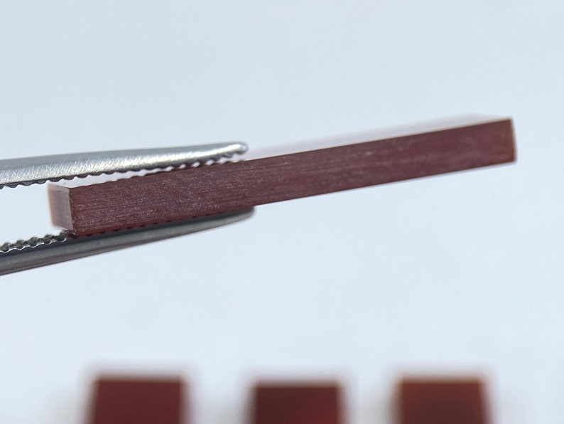 Carnelian Flat Straight Edge German Cut Rectangle Shape Loose Gemstones in 22x6mm for Jewellery Making image 5