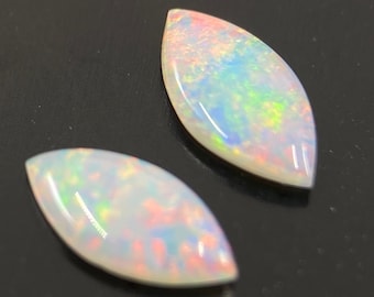 Fine Opal (Australia) Cabochon Marquise Shape Loose Gemstones in Assorted Sizes from 4x2mm to 12x6mm for Jewellery Making