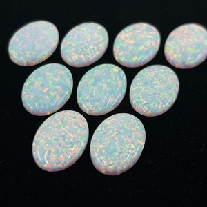 Synthetic Opal Oval Shape Loose Gemstones in Sizes From 10x8mm up to 25x18mm for Jewellery Making