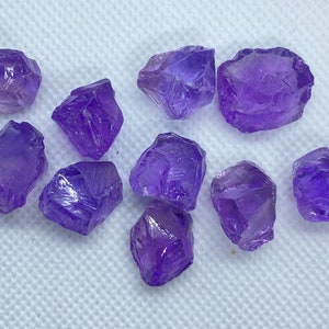 Rough Amethyst (Brazilian) 2-3 Gram Raw Gemstones Sold in Lots of 5, 10, 30, 50 For Gemstone Faceting, Jewellery Making & Healing