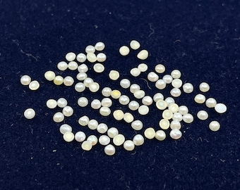 Real Cabochon Loose Pearls in 1.75mm & 2mm for Jewellery Making