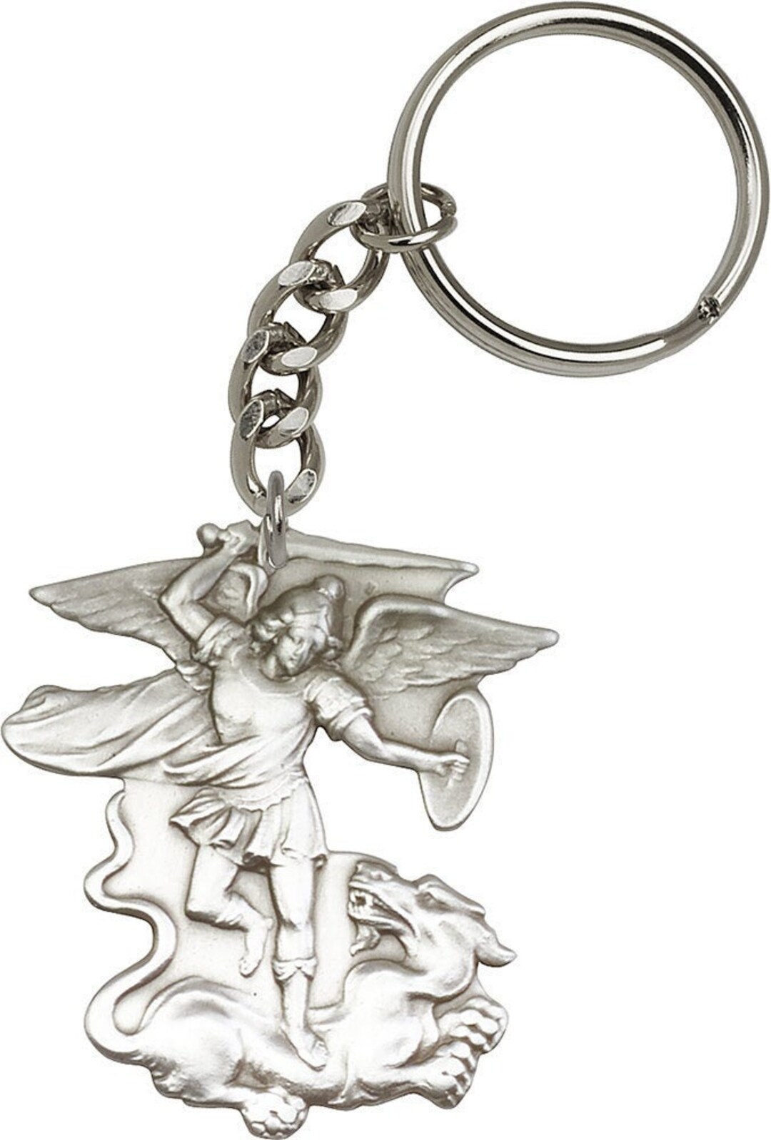 St. Michael the Archangel Keychain Keyring Key Charm Key - Etsy