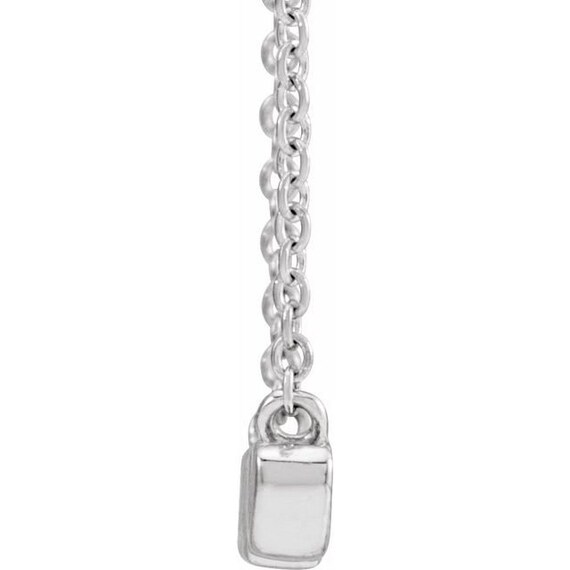 14K White Gold Nana Necklace - Etsy