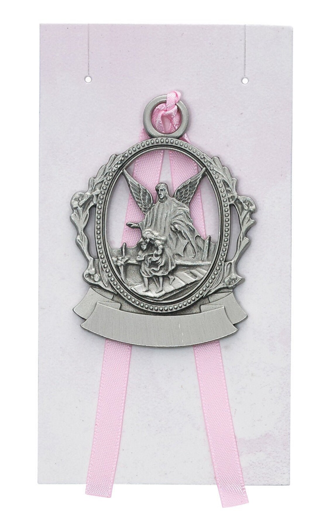 Engravable Pewter Crib Medal BUNDLE OF 2 Angel Crib Medal Etsy