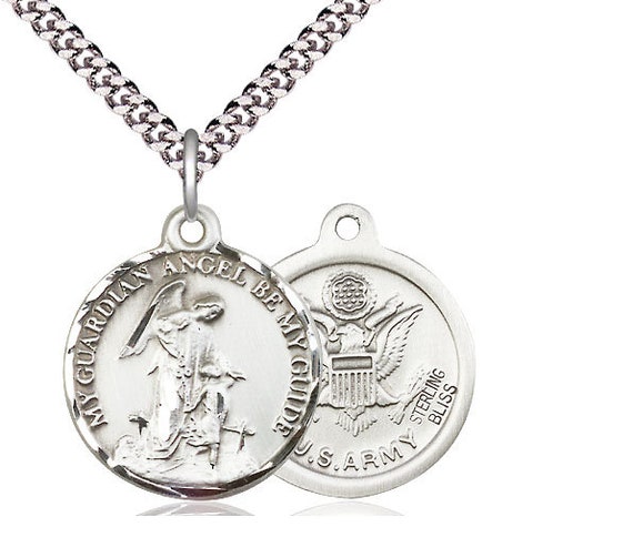 Army guardian angel best sale pendant