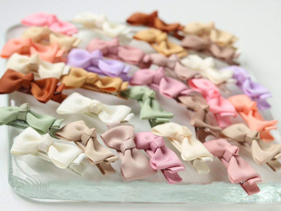 First Hair Clips for Baby Bow Clips for Toddler Hair Bow for Baby