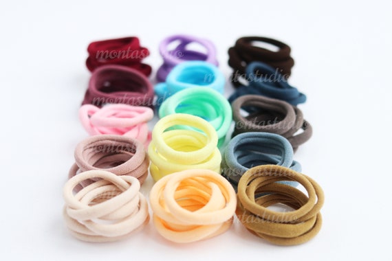 Nylon Bobbles girl Hair Bands Toddler Hair Elastic Soft Hair