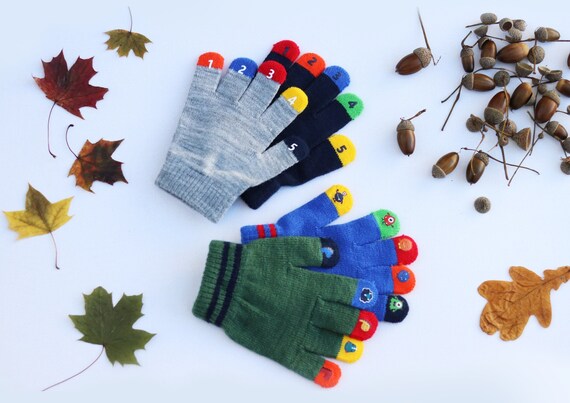 Toddler waterproof sales gloves with fingers