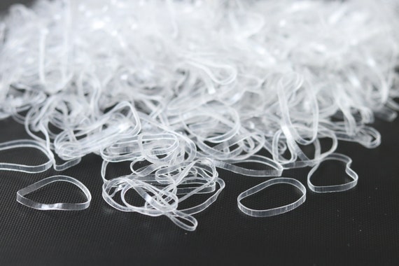 Clear Elastic Small Hair Rubber Elastic Band Hair Tie Bubbles Bundle