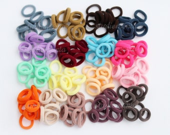 Tiny Baby Hair Ties, Girl Hair Bands, Toddler Hair Elastic, Soft Hair Bobbles, Mini Small Elastics, No Snag Bands, SET OF 10