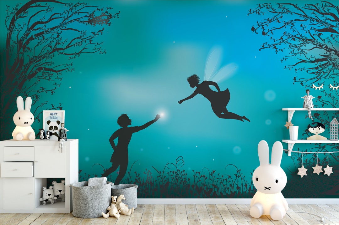Enchanted Forest Fairies Wall Mural Peel and Stick Wallpaper ...