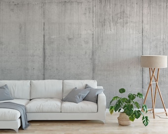 Textured Concrete Wallpaper: Peel and Stick (Removable, Self-Adhesive)