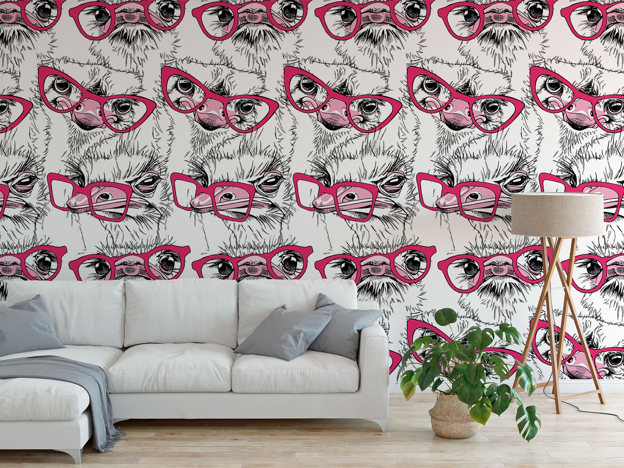 Ostrich Wallpaper - Etsy Ostrich Wallpaper - Etsy