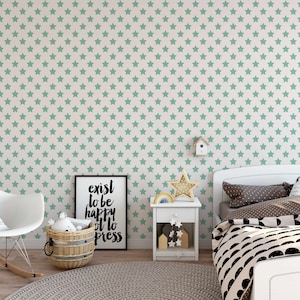 Stars on soft background wallpaper | Peel and stick removable