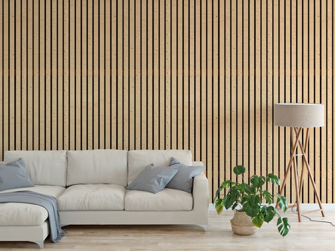Wallpaper in Ply Wood Vertical Wooden