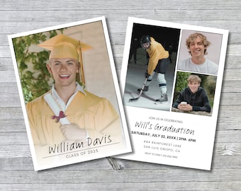 Graduation Announcement, Graduation Announcement Template, High School Graduation Announcement, Grad Announcement, Graduation Announcements