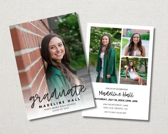 Graduation Announcement, Graduation Announcement Template, High School Graduation Announcement, Grad Announcement, Graduation Announcements
