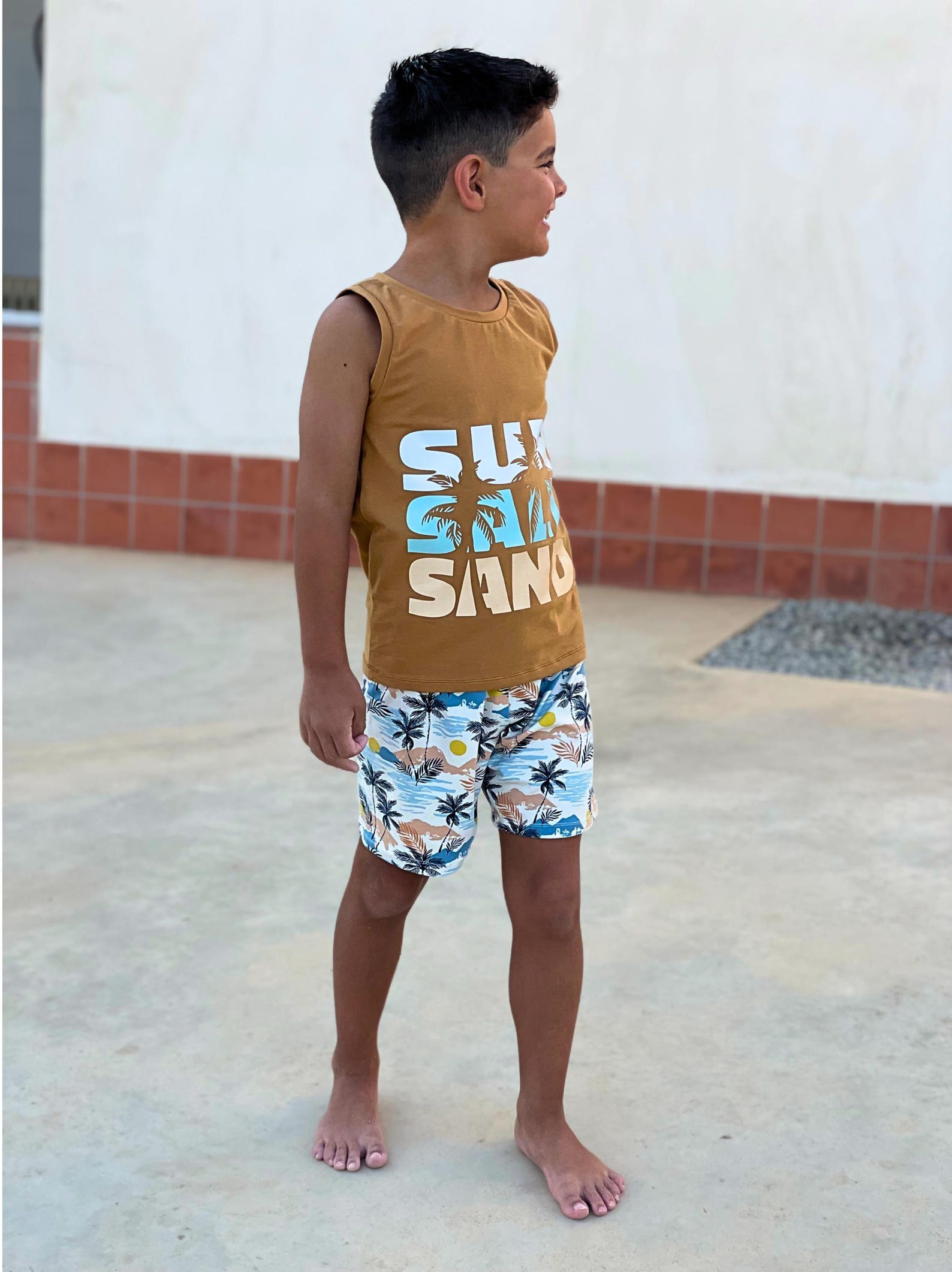 Kids Tank Top & Shorts Set Sewing Pattern PDF. Comfortable and ...