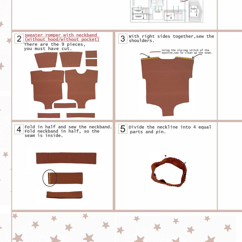 Baby Sweater Romper Pattern Sweater Romper Sewing Pattern Etsy