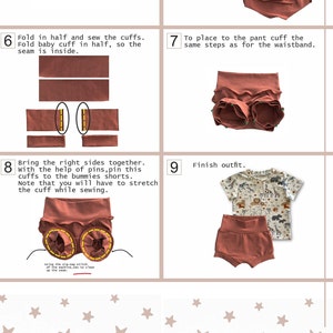 sewing instructions bummies pattern.