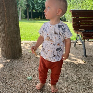 Baby harem pattern. Newborn to 24 months.