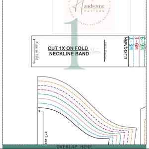 T-shirt pattern, baby shirt pattern PDF, toodler short sleeve t-shirt pattern, newborn long sleeve t-shirt pattern, easy top t-shirt pattern image 7