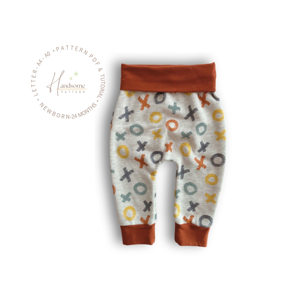 Baggy Pants Pattern, Baby Pants Sewing Pattern PDF, Toddler Pants