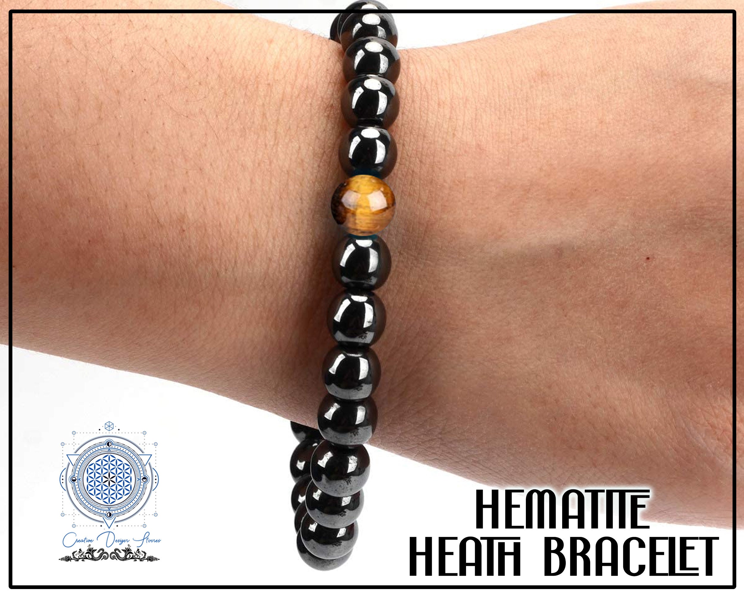 Hematite Health Bracelet Weight Loss Bracelet Gemstones Etsy